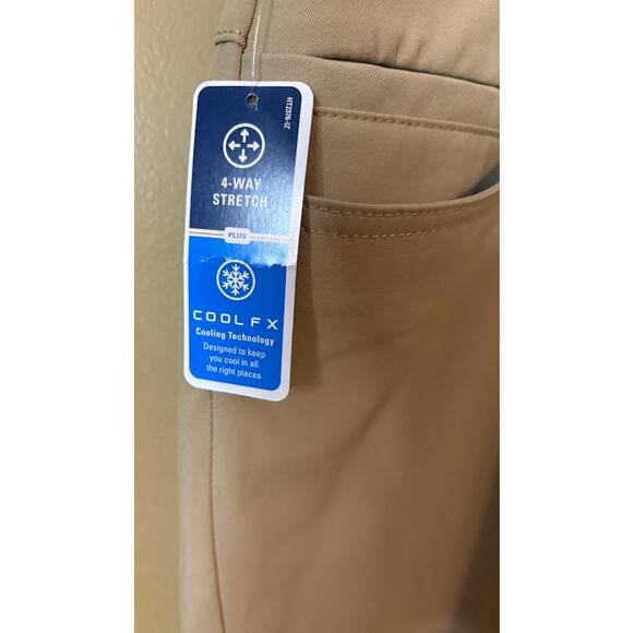 Izod Advantage Performance Tech Pants 40x30 NWT Khaki - Picture 4 of 9
